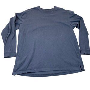Duluth Men's T-Shirt XL Relaxed Fit Long-sleeved 100% Cotton Blue